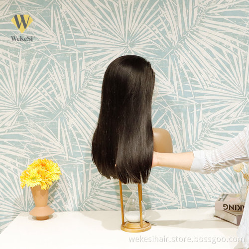 150% 200% Wholesale 4x4 Lace Closure Wig Vendors 100% Aligned Cuticle Wig 4x4 Closure Natural Straight Human Hair Wigs